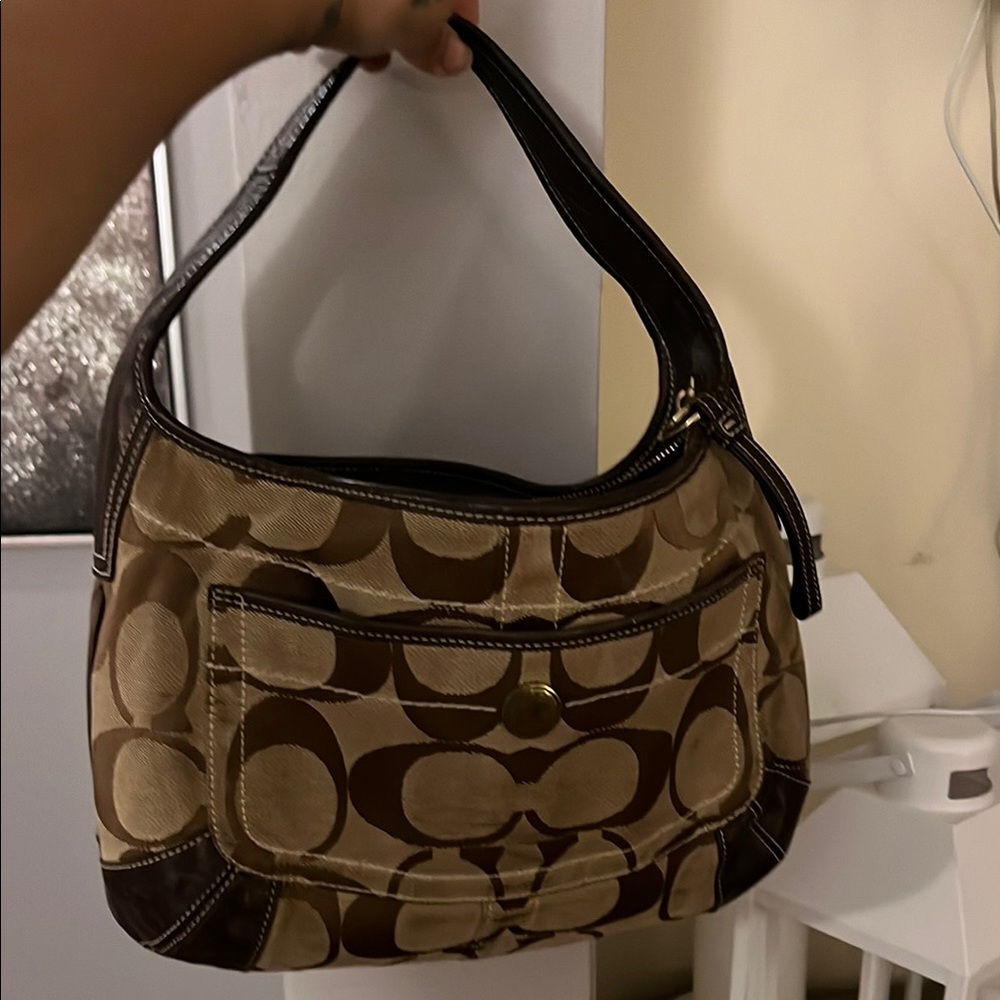 Coach Brown and Tan Women's Bag